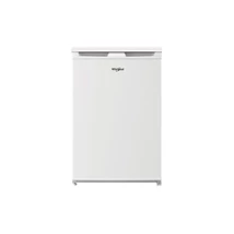 Whirlpool W55R1112W Egyajtós, pult alá helyezhető hűtőszekrény, E energiaosztály, fehér készülékszín, 130 (hűtőtér) liter hasznos térfogat, mechanikus hőmérséklet beállítás, 37 dBA, 84x54x59cm