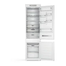 Whirlpool WHC20T593 Beépíthető kombinált hűtő, 212 l/68 l, 6. Érzék Freeze Control, Total No Frost technológia, Metal Multiflow,  LED prémium világítás, digitális kijelző érintő gombokkal, palacktartó, FreshBox+, Deli Box