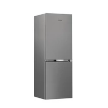Whirlpool WHK25364XP4E Alulfagyasztós Total NoFrost hűtőszekrény, E energiaosztály, 210 + 106 L , Pet inox készülékszín, elektronikus hőmérséklet beállítás, 6. Érzék kontrol funkció , Total NoFrost  rendszer, 37 dB, 186,5x59,5x66,3cm
