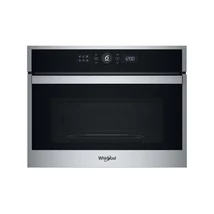 Whirlpool WMW44HMX Álló szekrénybe építhető mikrohullámú sütő, Inox, 40 liter, 6. Érzék funkciók, CRISP,  grill, Érintős kijelző, JET Start, JET Defrost