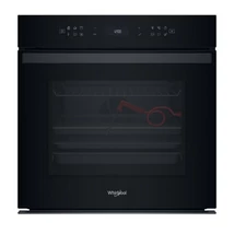 Whirlpool WOI68FPT1SBA Beépíthető sütő, Fekete üveg, finoman csukódó sütőajtó, 6. Érzék funkció receptekkel, MF8, PIROLITIKUS és HIDROLITIKUS tisztítás, Assisted kijelző (magyar nyelvű, érintőszenzoros), Airfry, teleszkópos sütősín,  73 l Whirlpool WOI68FPT1SBA Beépíthető sütő, Fekete üveg, finoman csukódó sütőajtó, 6. Érzék funkció receptekkel, MF8, PIROLITIKUS és HIDROLITIKUS tisztítás, Assisted kijelző (magyar nyelvű, érintőszenzoros), Airfry, teleszkópos sütősín,  73 l
