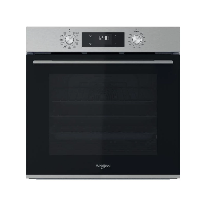Whirlpool OMK58CU1SX Beépíthető sütő, "A+" energiaosztály, inox készülékszín Katalitikus panel, süllyeszthető kezelőgombok,  finoman csukodó sütőajtó, Teleszkópos sütősín