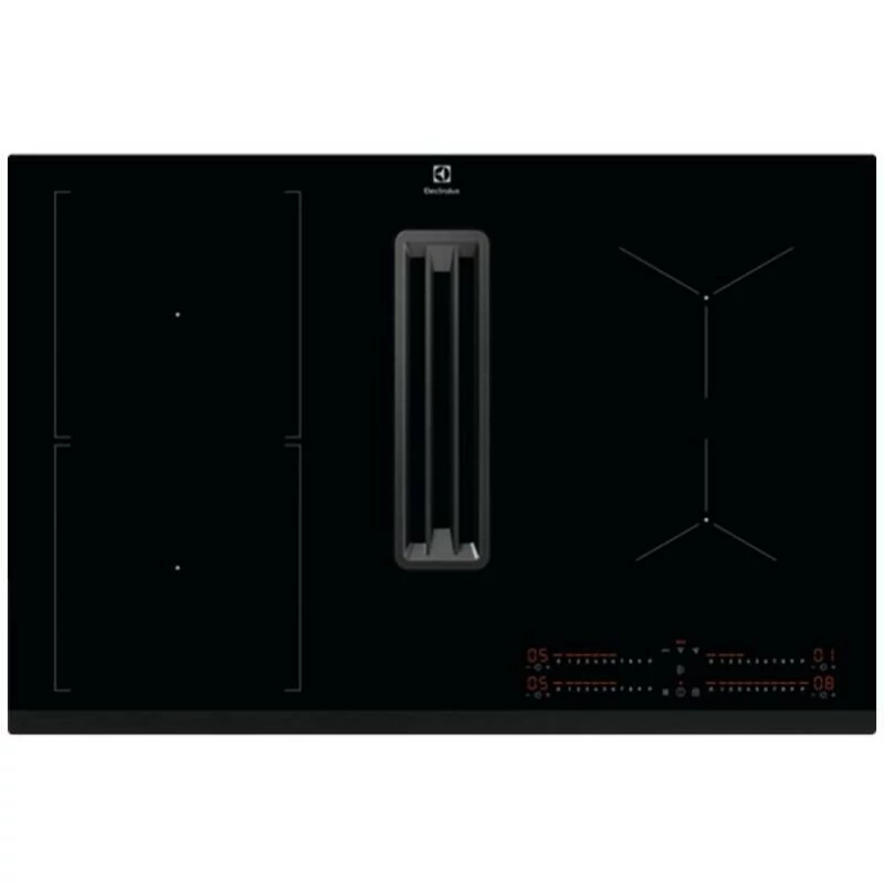Electrolux KCC83443 Beépíthető indukciós főzőlap páraelszívóval, Bridge funkció, 80 m széles