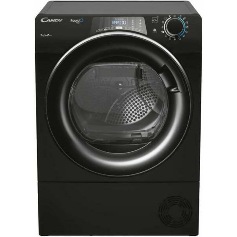 Candy RPEH9A2TBCEBX-S szabadonálló hőszivattyús szárítógép, 9 kg töltet, Wifi,  FEKETE