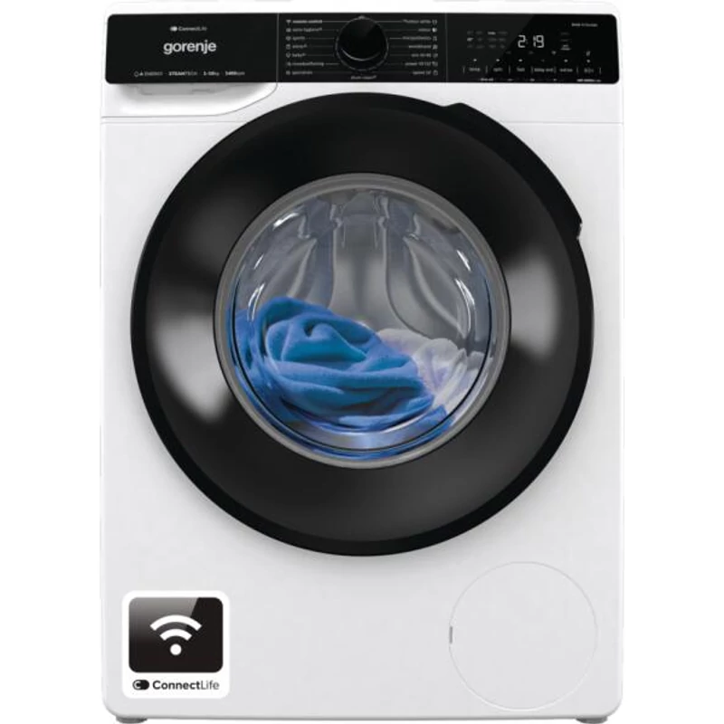 Gorenje WPNA14A3PWIFI elöltöltős mosógép, 10 kg, 1400 f, gőzprogramok, inverter motor, Wifi-Connect Life, DoseAid, , A osztály