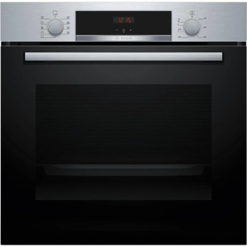 Bosch HBA534ES3 Önállóan beépíthető sütő - Serie4 - nemesacél - 71 l sütőtér - 7 funkció -  Energiaosztály: A+ - EcoClean hátfal - 1-szintű teleszkópos sütősín