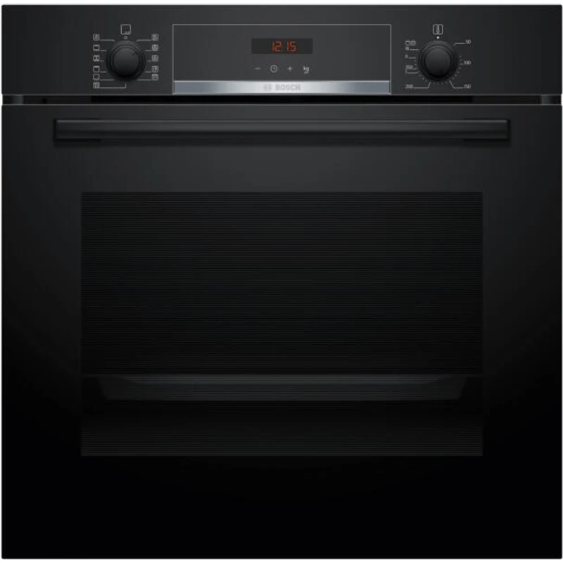 Bosch HBA574BB3 Önállóan beépíthető sütő - Serie4 - fekete - 71 l sütőtér - 7 funkció - 3D hőlégbefúvás - Energiaosztály: A+ - pirolitikus öntisztítás - AutoPilot10