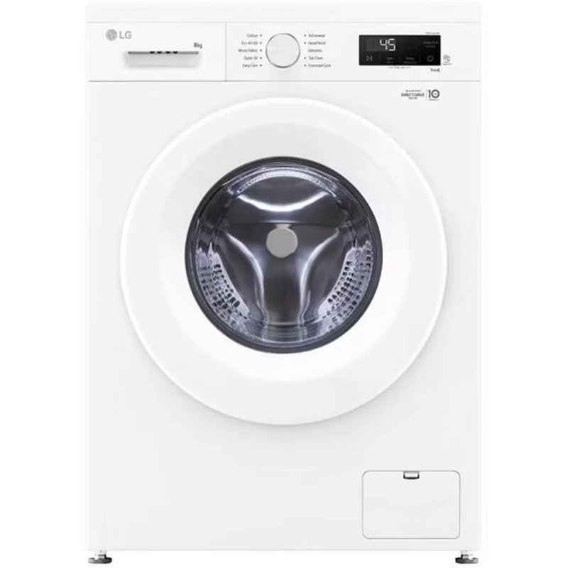 LG F4X1008NWH elöltöltős mosógép  8kg, 1350 F, Intverteres, wifi, Gőzfunkció.