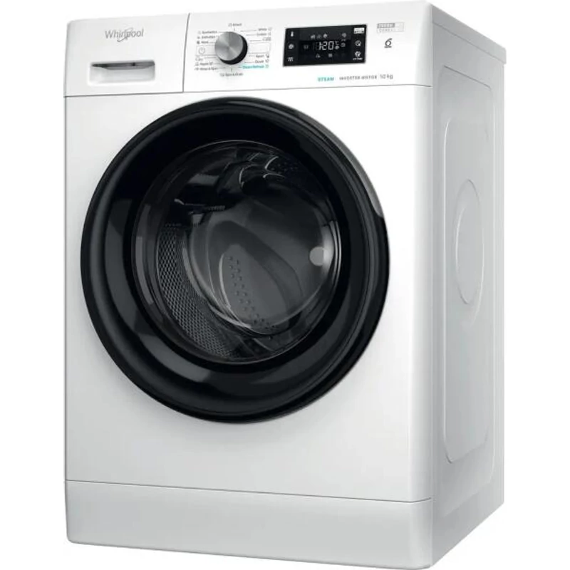Whirlpool FFB 10489 BV EE elöltöltős gőzfunkciós mosógép, 10 kg, 1400 f, FreshCare funkció, magyar szöveges kijelző, extra csendes DirectDrive motor