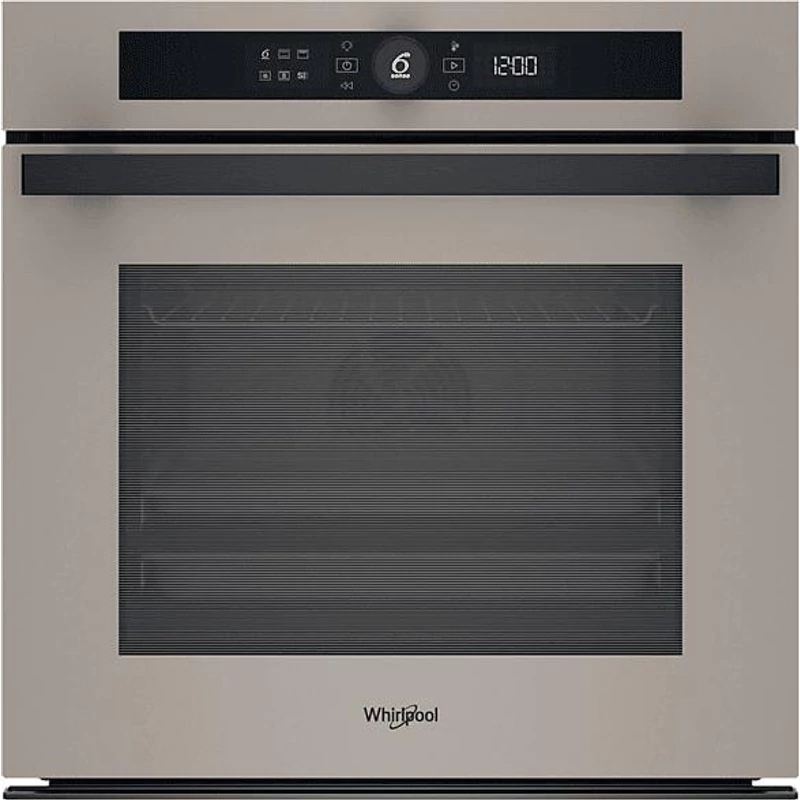Whirlpool WOI4S8HM2SEA beépíthető sütő gőz funkcióval, szaténezüst üveg, finoman csukódó sütőajtó (3 rétegű), 6. Érzék funkció 6 ételkategóriára, MF8, SmartClean (hidrolitikus) sütőtisztítás, "A+" , teleszkópos sütősín, 73 liter