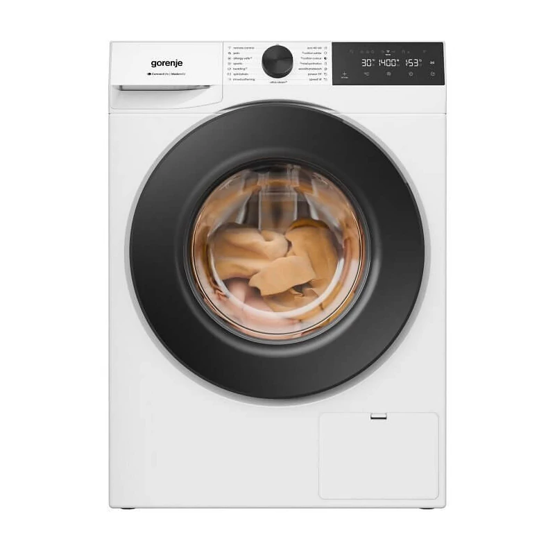 Gorenje WG494A11 Mosógép,  9 kg / 1400 f, "A" , INVERTERES motor, GŐZPROGRAMOK,  Növelt LED kijelző süllyesztett gombokkal,  WIFI - ConnectLife,  SuperSilent , CIPŐTISZTÍTÓ PROGRAM