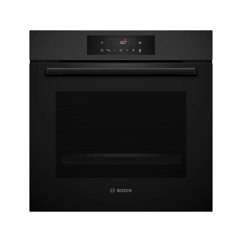BOSCH HBA572EM3 Önállóan beépíthető sütő ,  Serie4 ,  Matt design ,  71 l ,  7 funkció ,  3D hőlégbefúvás ,   A+ ,  pirolitikus öntisztítás ,  AutoPilot10 ,  AirFry sütési mód (AirFry tepsi tartozék) ,   teleszkópos sütősín