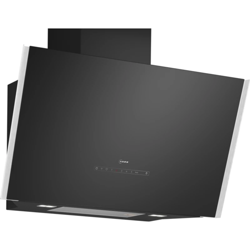 NEFF D98IPT2S0 Kürtős páraelszívó - N90 - Home Connect - Nemesacél oldalélek - 90 cm - döntött fekete üvegernyő - 1 007 m3 NEFF D98IPT2S0 Kürtős páraelszívó - N90 - Home Connect - Nemesacél oldalélek - 90 cm - döntött fekete üvegernyő - 1 007 m3