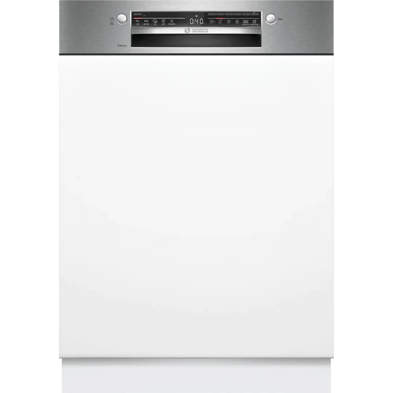 Bosch SMI2ITS09E Beépíthető kezelőpaneles mosogatógép - Serie 2 - Home Connect - Nemesacél - 13 teríték - 5 program - 4 opció
