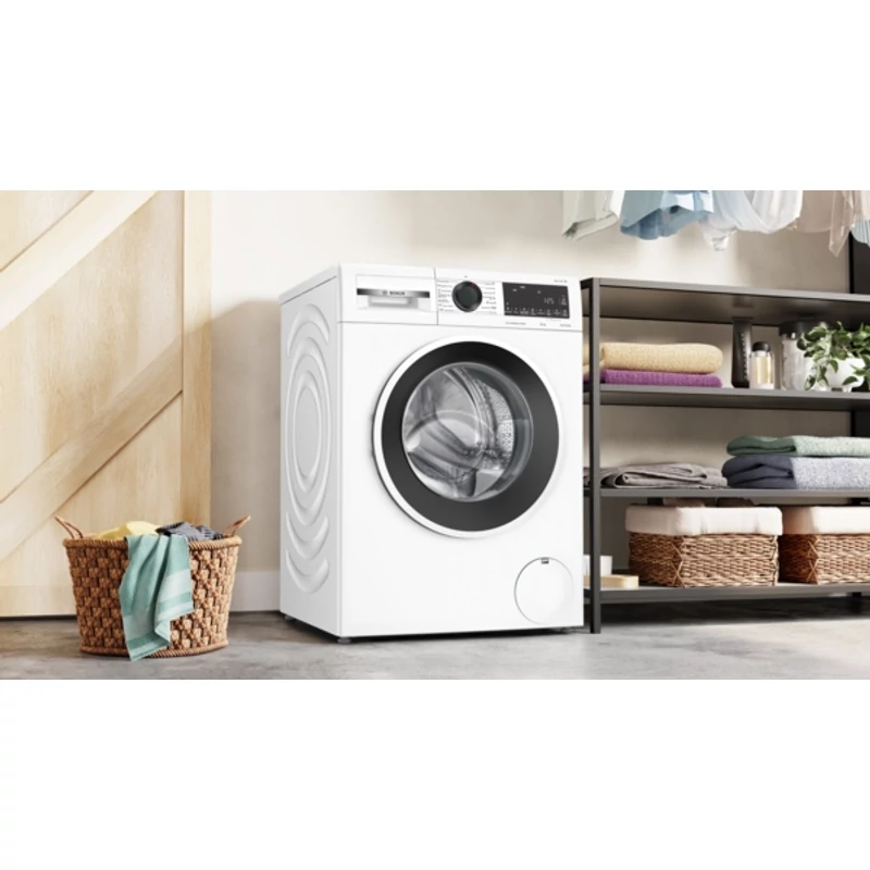Bosch WGG2540NBY Elöltöltős mosógép - Serie6 - IronAssist gőzprogram - 10 kg - E energiaosztály: A - 1400 ford/perc -  Fekete-fehér ajtó - Prémium TouchControl kijelző