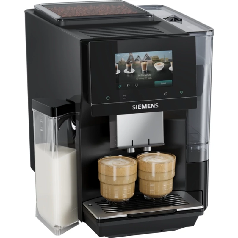 Siemens TQ725E03 Automata kávéfőző EQ700, 19 bar, IAroma system, integrált tejtartály, Home Connect , Coffeeworld, SuperSilent , Coffeetainment felület, stage light,fekete