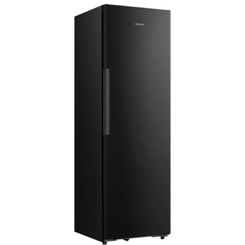 Hisense RL5K370GSFD Egyajtós hűtőszekrény,  372l, "D" , MultiAirFlow  Inverter kompresszor,  MetalCooling,    2db CRIPS ZONE ,Chiller Drawer Zone 0⁰C frissentartó, Antibakteriális fiók, WIFI ConnectLife,  fekete - inox , KitchenFit