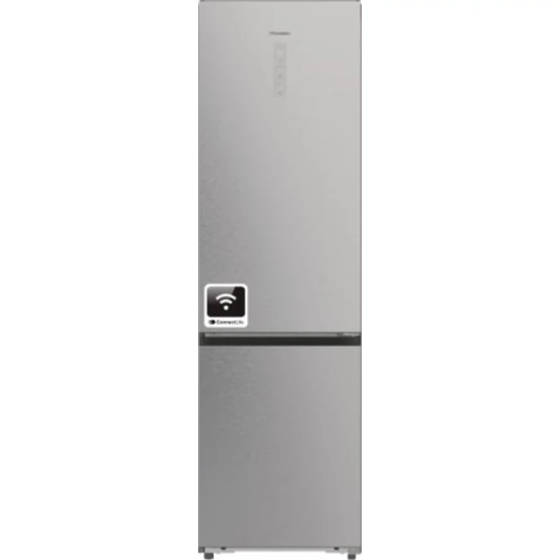 Hisense RB5P410SACC Alulfagyasztós kombi hűtőszekrény - Integrált fogantyúval  283/130l, "c" , MetalCooling, TOTAL NO FROST , INVERTERES , MultiFlow 360  WIFI-ConnectLife, CRIPS ZONE , ConvertZone  inox, KitchenFit