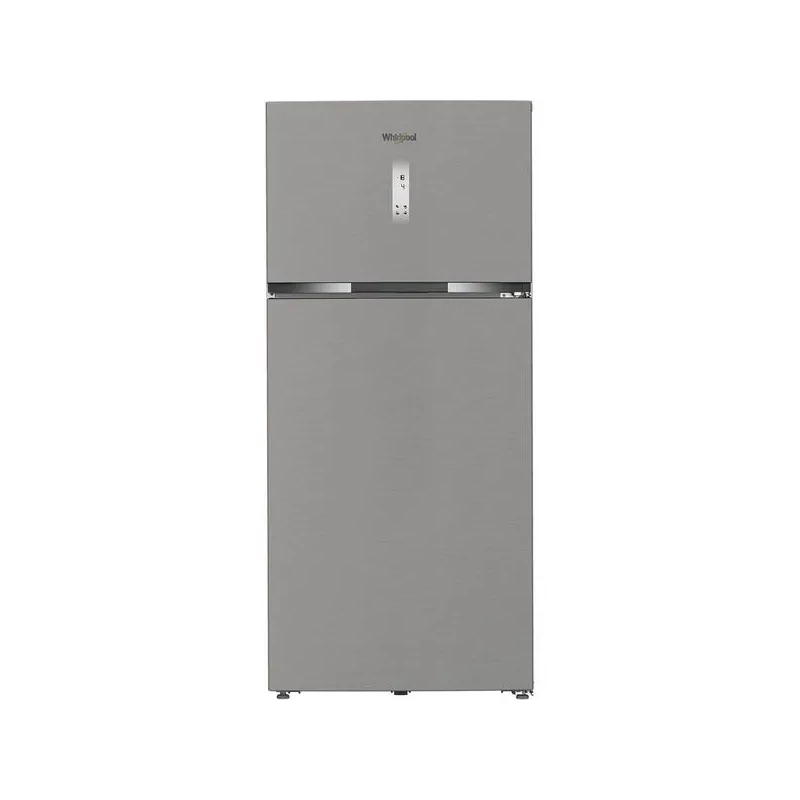 WHIRLPOOL WHD26633X5E Felülfagyasztós Dual NoFrost hűtőszekrény, D , 465 /165  liter , Pearl Steel készülékszín, Inverter kompresszor, 6. Érzék funkció  érintőszenzoros külső digitális kijelző, NoFrost  LED világítás, multiflow  187.7x83.2x76.2cm