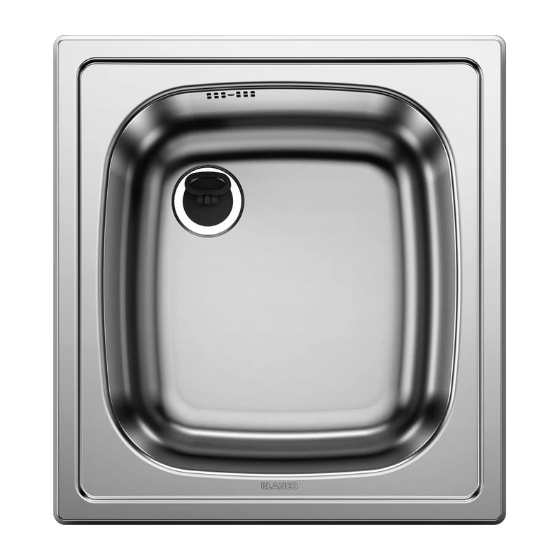 BLANCO TOP EE 4X4 mosogatótálca, natúr rozsdamentes acél, excenter nélkül, 1 1/2" lefolyó