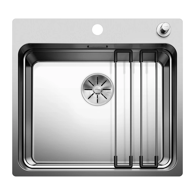 BLANCO ETAGON 500-IF/A mosogatótálca, selyemfényű rozsdamentes acél, excenterrel