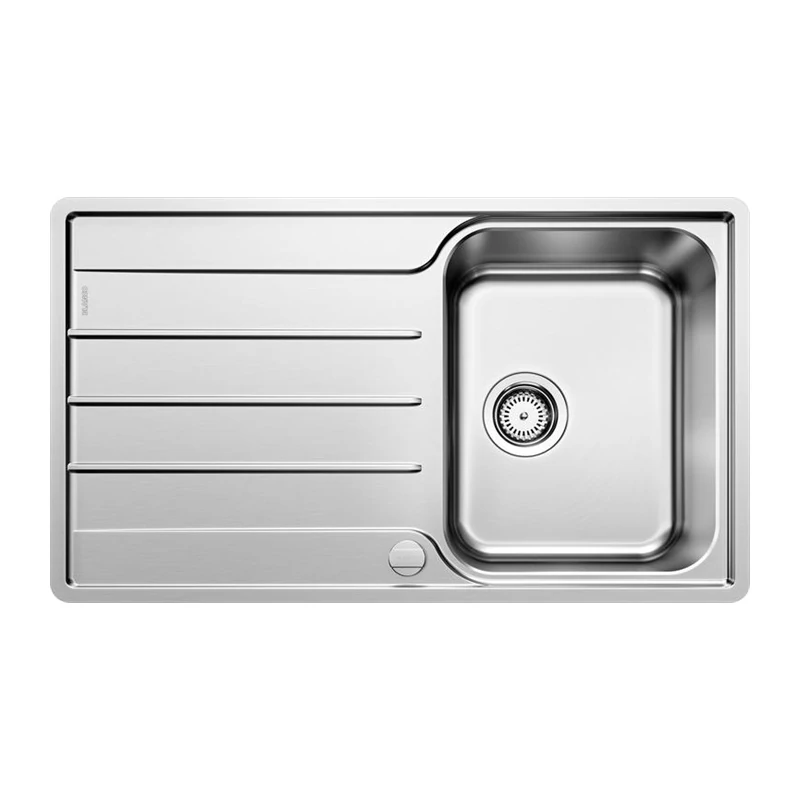BLANCO LEMIS 45 S-IF mosogatótálca, forgatható, fényezett rozsdamentes acél, 2 csaplyukkal, excenterrel BLANCO LEMIS 45 S-IF mosogatótálca, forgatható, fényezett rozsdamentes acél, 2 csaplyukkal, excenterrel