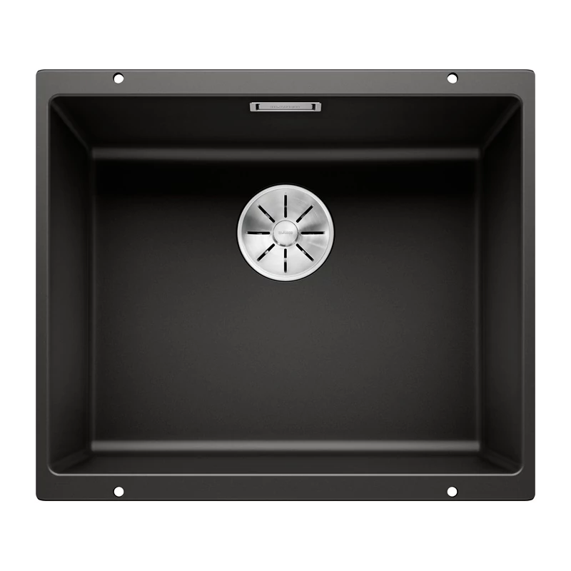 BLANCO SUBLINE 500-U Silgranit mosogatótálca, fekete, excenter nélkül