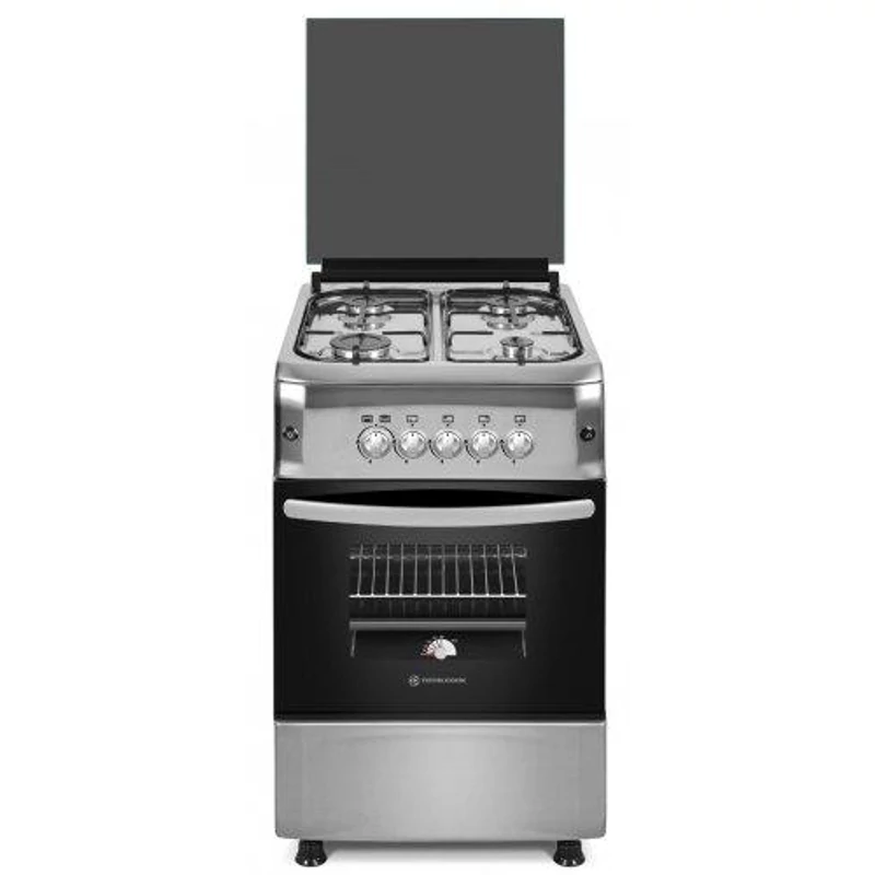 NOVACOOK F5S40G2 INX 50x60cm gáz-gáz tüzhely INOX