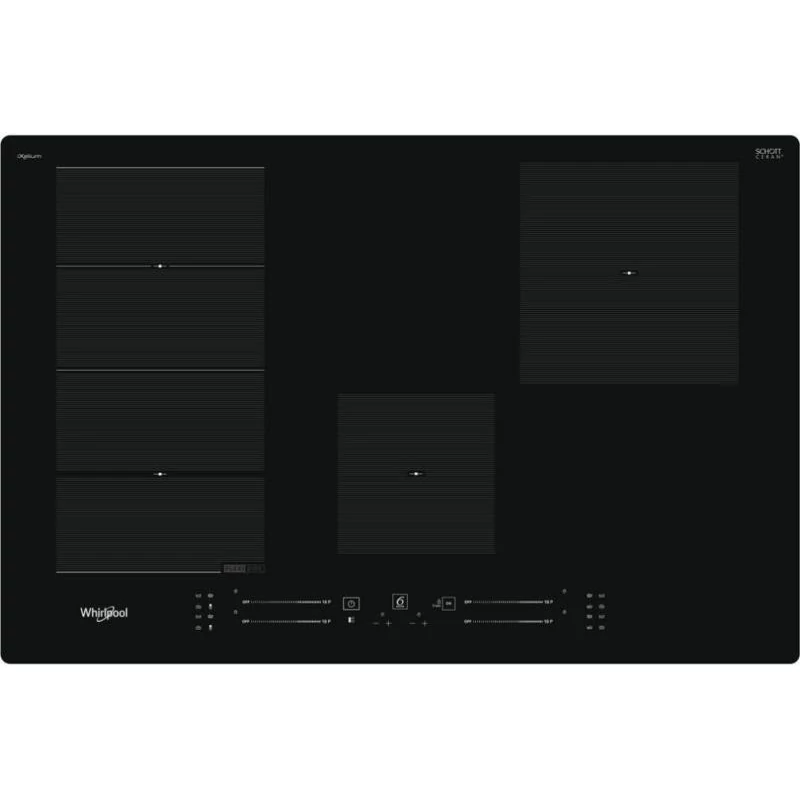 Whirlpool WF S0377 NE/IXL zónánkénti premium slider vezérlésû indukciós fõzõlap, 77 cm, iXelium™ üvegkerámia felület, 4 fõzõzóna, French Plaque, FLexi Oval,  Power Management