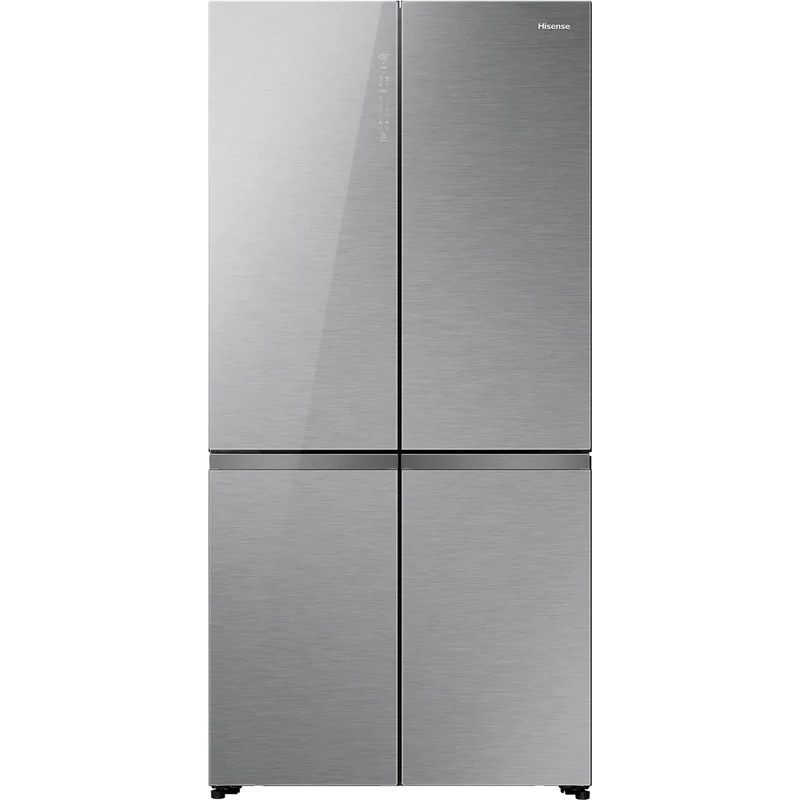 Hisense RQ768N4GVE MultiDoor hűtő,  "E" , TOTAL NO-FROST, INVERTERES , FULL LED , FressZone, Snack box, Metal Cooling,  HI-NANO sterilizálás Multi-Flow  KitchenFit, fekete üveg front