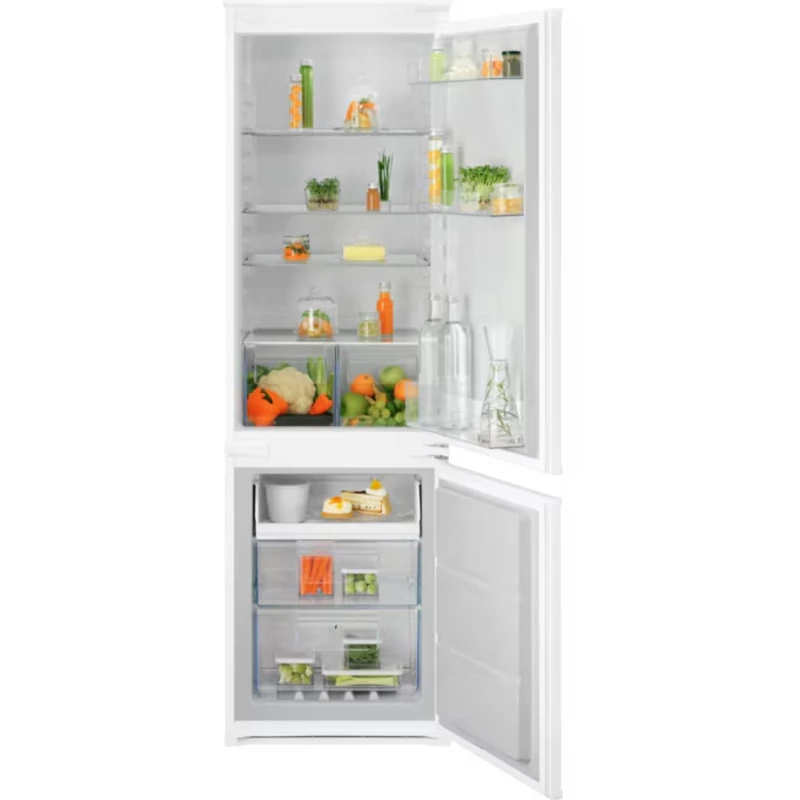Electrolux ENA7NE18S Beépíthető kombinált hűtőszekrény, NoFrost, AI CoolAssist funkció, 177 cm