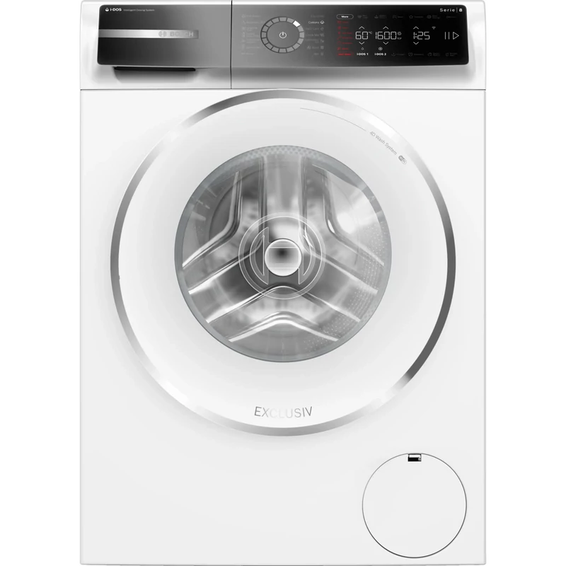 BOSCH WGB266A6BY Elöltöltős mosógép, Serie8, i-DOS, IronAssist gőzprogram és opció, 11 kg, 1600 ford/perc, Wifi