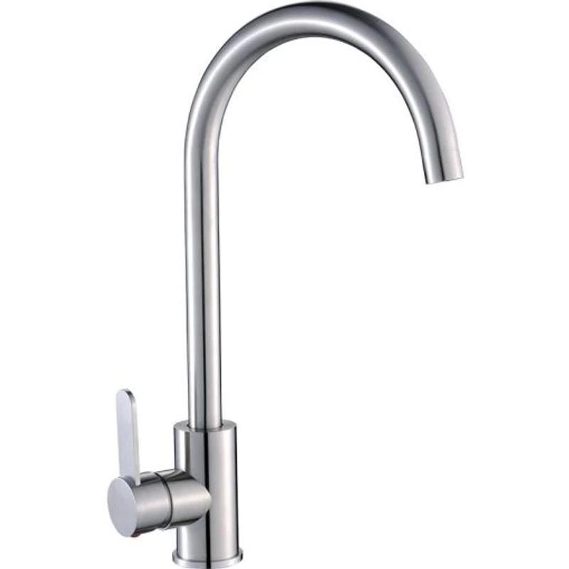 Laveo BONA Konyhai álló csaptelep U alakú kiömlővel, Szín: rozsdamentes acél