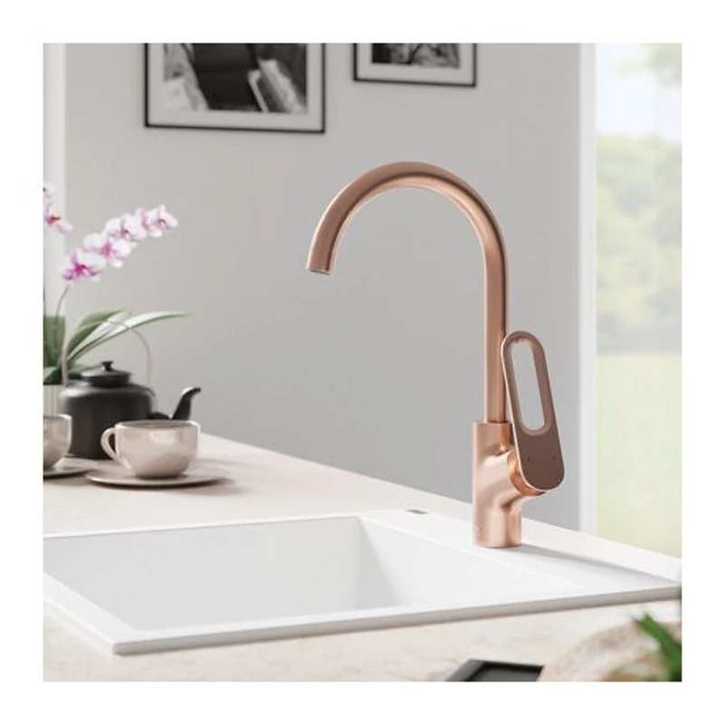 Laveo TIERRA álló csaptelep, rózsaarany