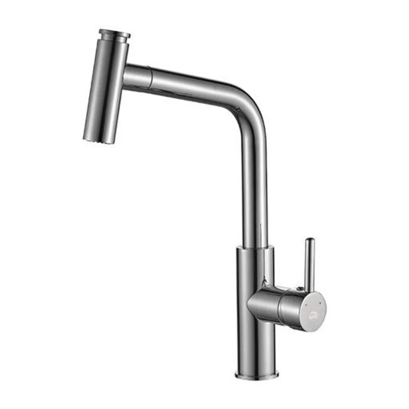 Laveo TORO Konyhai álló csaptelep L alakú kiömlővel, Szín: króm