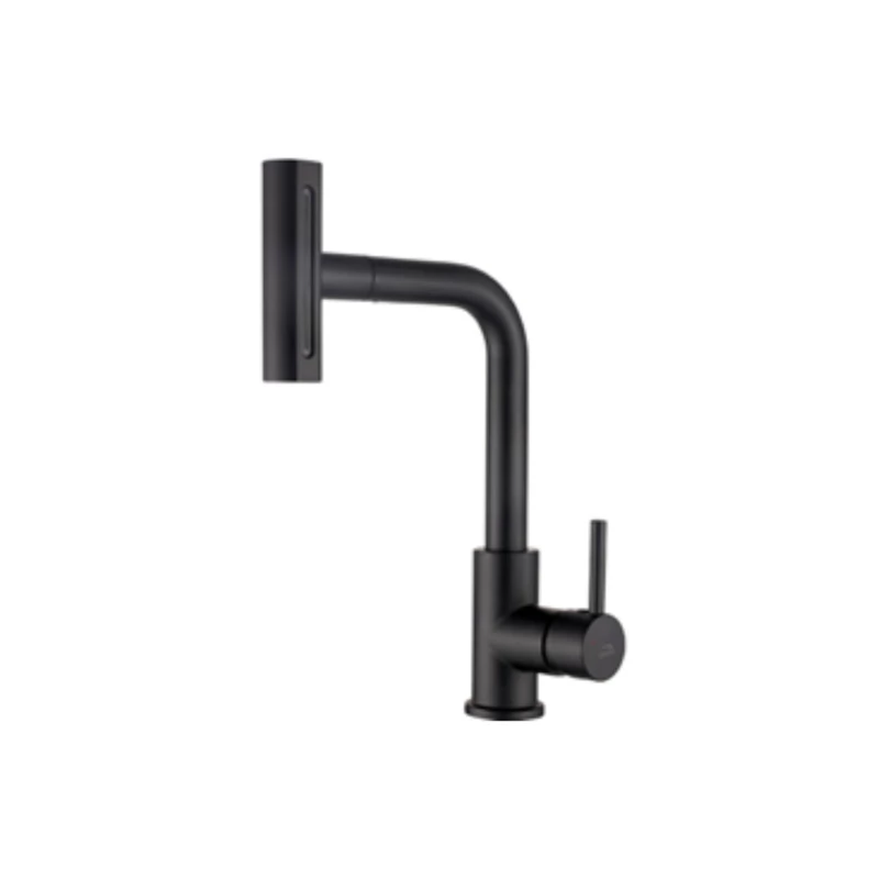 Laveo ROTARO csaptelep rugalmas tömlővel, matt fekete