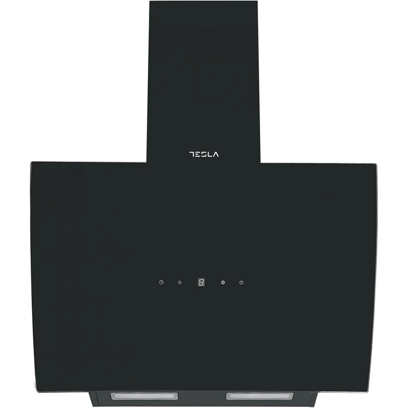 Tesla DD600AB dekor elszívó, 60 cm, 630 m3/h légszállítás, mozgásérzékelő, 67dBA, alu filter, 3 fokozat, led világítás, fekete üveg felület