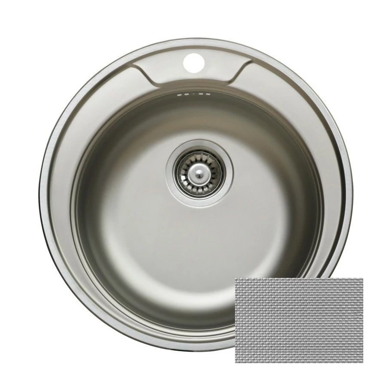 LIVINOX RONDO 145  rozsdamentes mosogató, (karcálló szövetmintás)