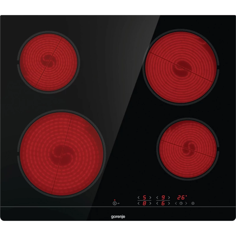 Gorenje ECT601FM beépíthető kerámia főzőlap, stop&go, melegen tartás