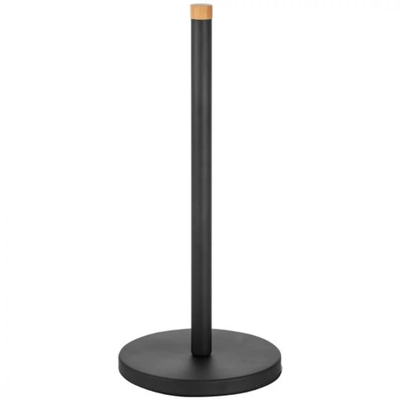Laveo OSLO Papírtörlő tartó, Anyag: acél, bambusz, Szín: fekete/ barna