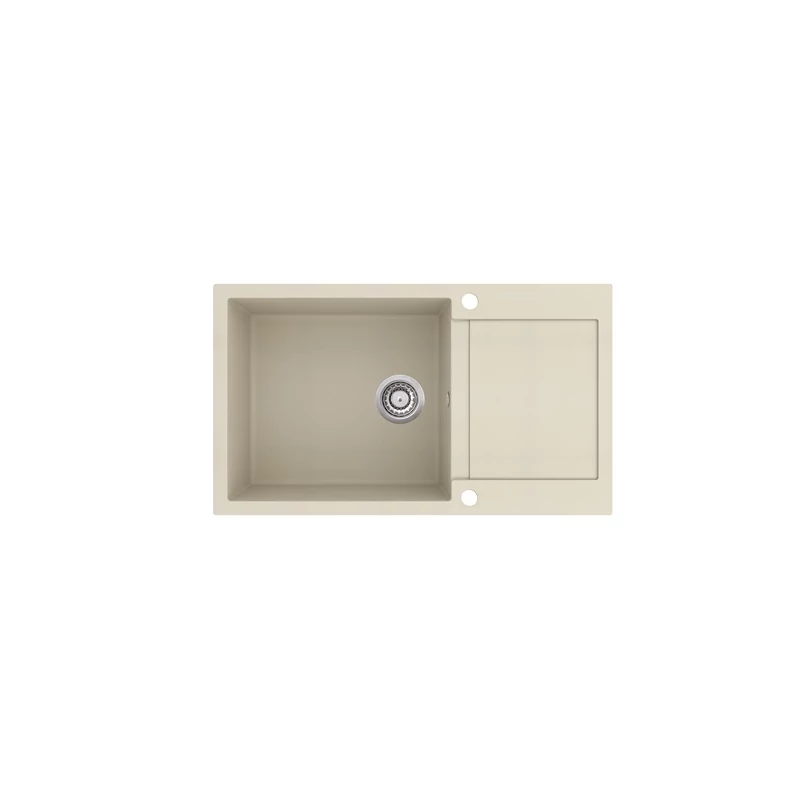 EVIDO Cubo XL 6S compact gránit mosogató, 860 x 500 mm, bézs