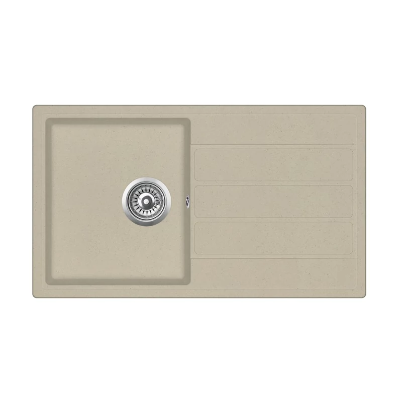 EVIDO Easy 45S gránit mosogató, 760 x 440 mm, bézs