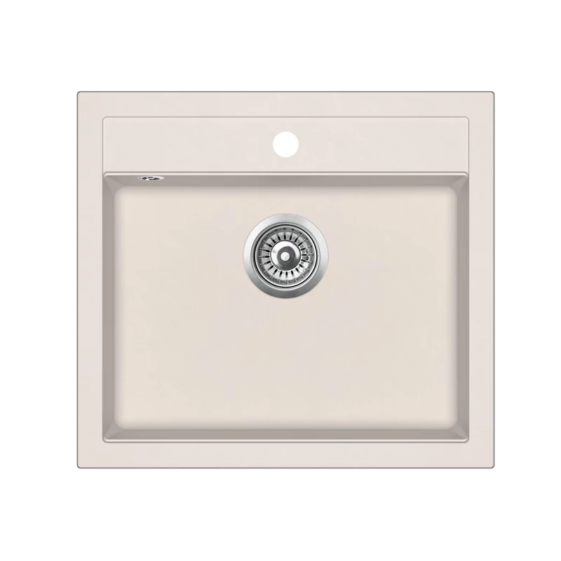 EVIDO Quadro 6 gránit mosogató, 562 x 510 mm, bézs