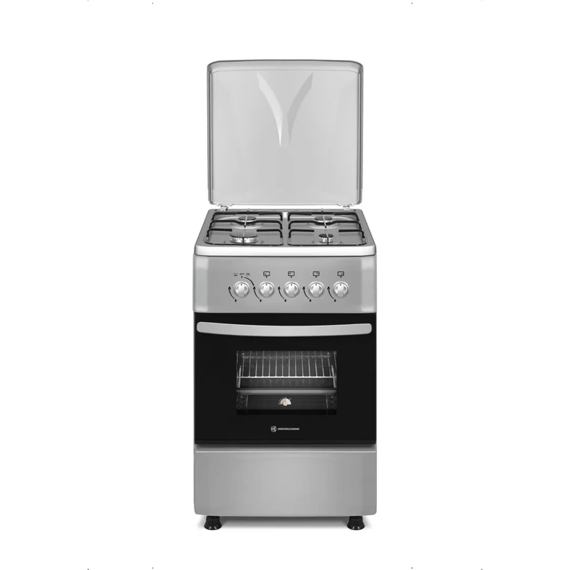 NOVACOOK F5S40G1 INX 50x60cm gáz-gáz tüzhely INOX