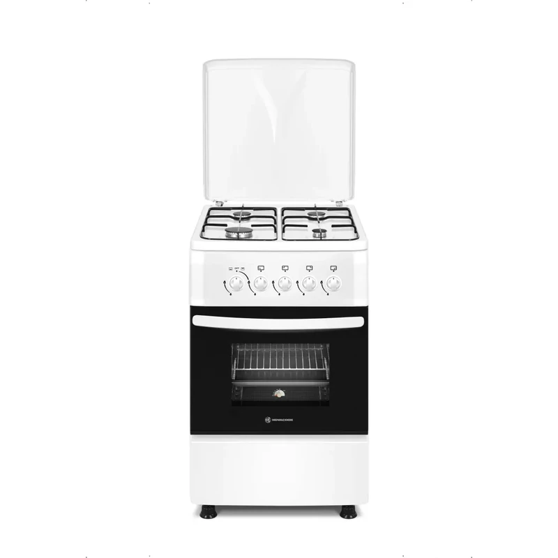 NOVACOOK F5S40G1 W 50x60cm gáz-gáz tüzhely FEHÉR