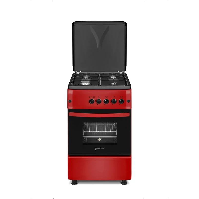NOVACOOK  F5S40G2 R 50x60cm gáz-gáz tüzhely PIROS