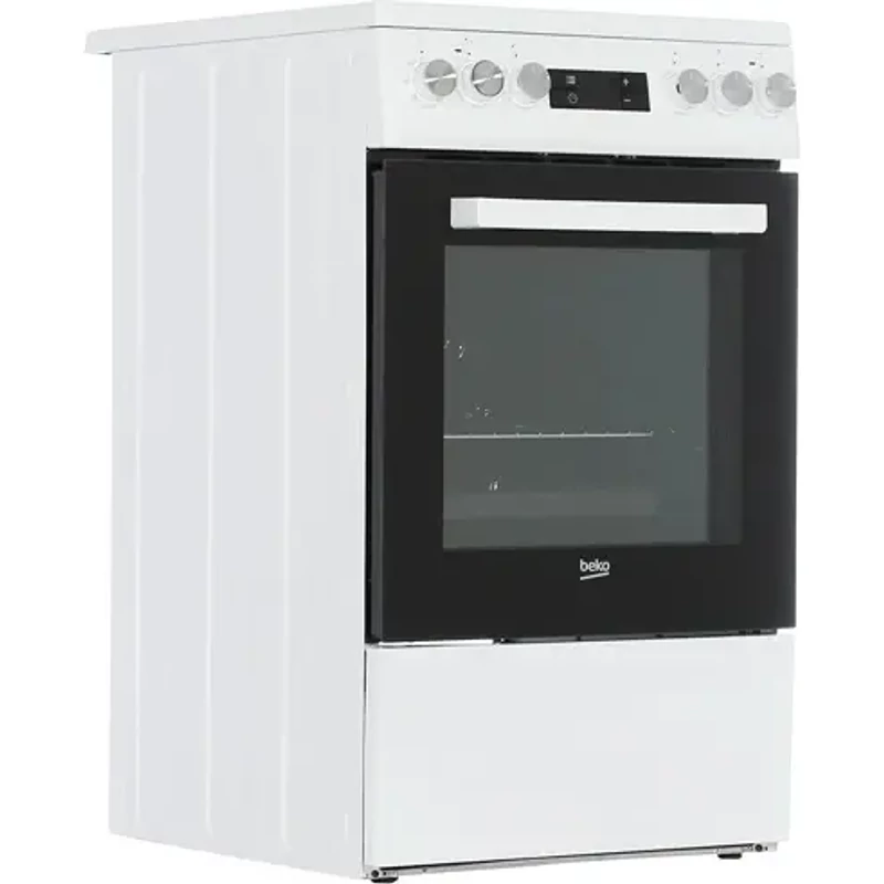Beko FSM57300GW kerámialapos tűzhely 50cm széles fehér 55l Beko FSM57300GW kerámialapos tűzhely 50cm széles fehér 55l