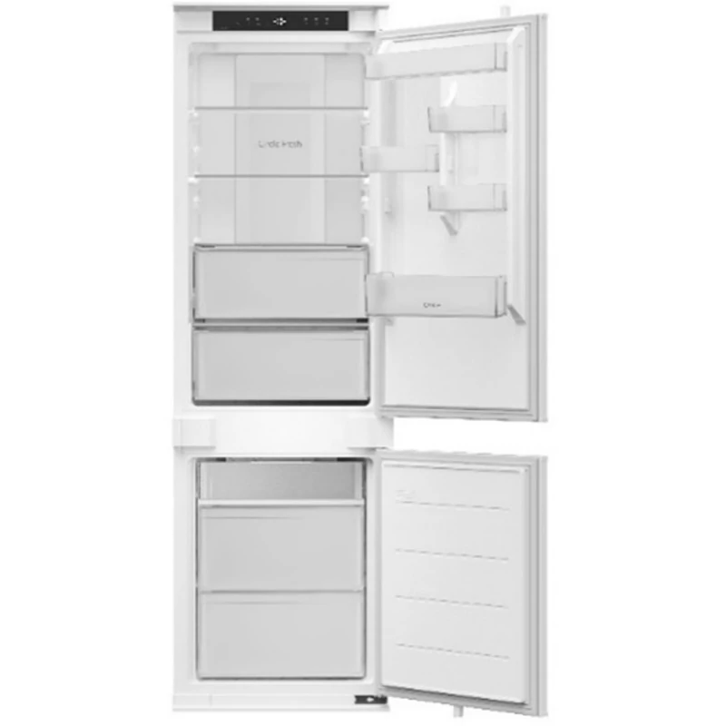 Kluge KC2268J beépíthető kombi hűtőszekrény alul fagyasztóval, 194L/74L, 35dB