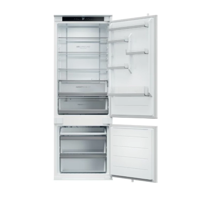 Kluge KCN2382J beépíthető kombi hűtőszekrény alul fagyasztóval, NoFrost, 281L/101L