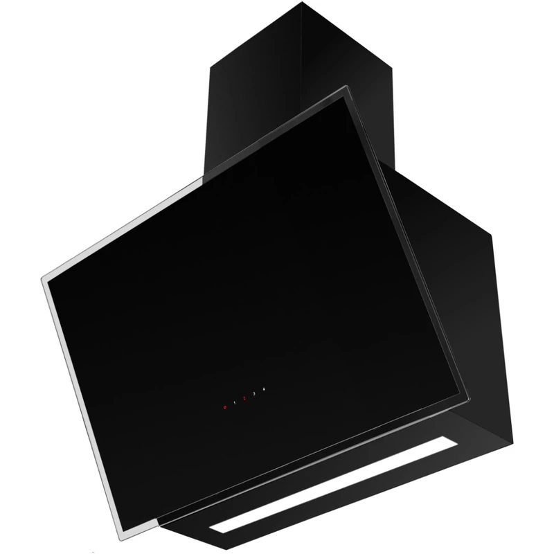 Kluge KOS6301BLG fali döntött üveg fekete páraelszívó, 60cm, átlátszó kerettel